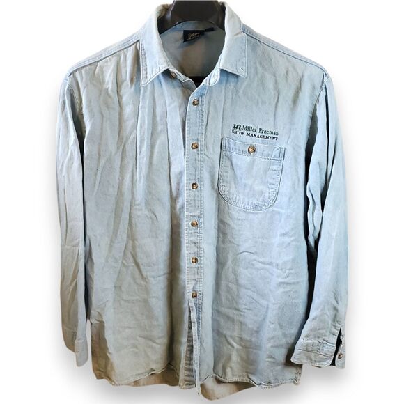 Vintage UN Miller Freeman "Show Management" Employee Shirt  XL Made in USA Rare! - Picture 1 of 13
